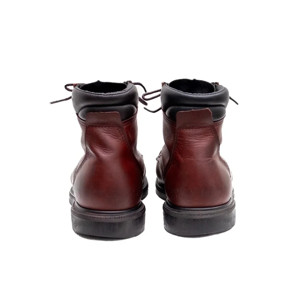 Red Wing Moc Toe Boots Burgundy 202 SUPERSOLE 6-INCH‎ SOFT TOE Men's US 10.5